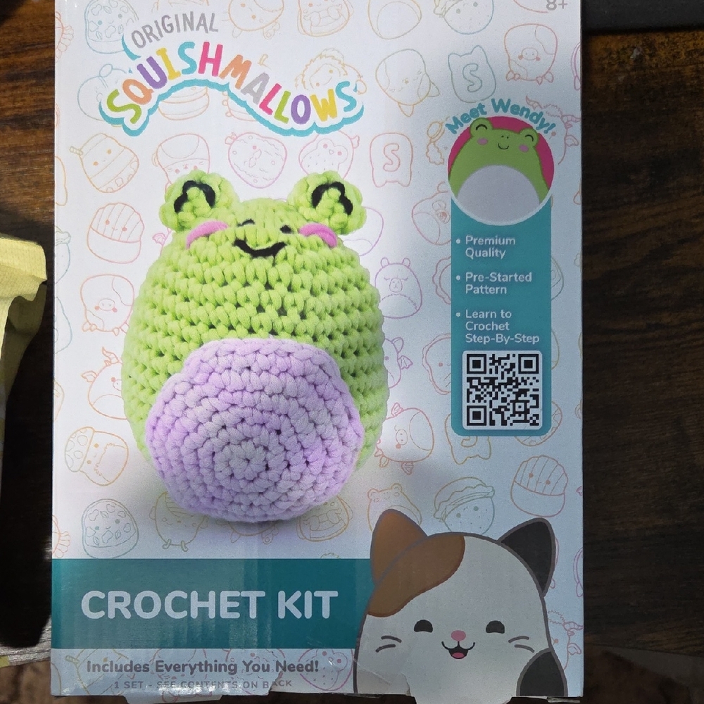 Squishmallows Crochet Kit - Green and Lavender